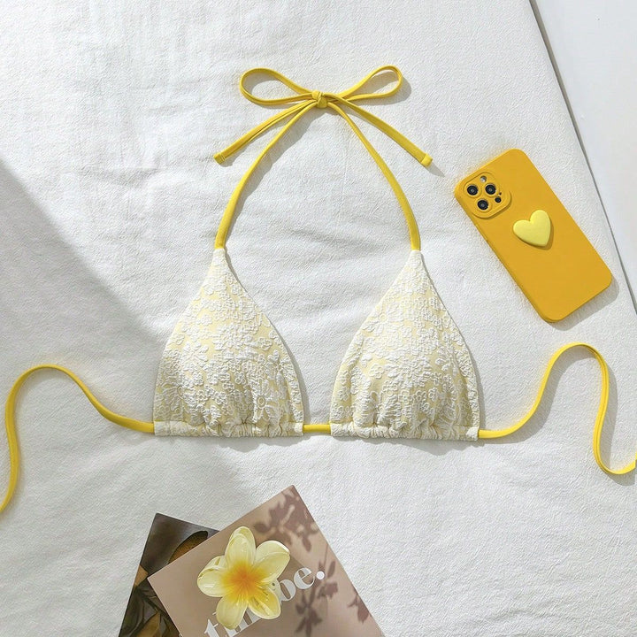 Damen Blumendekorierter Triangel-Bikini Echo Archiv