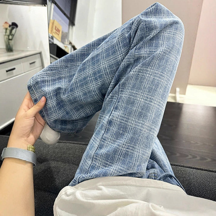 Damen Lässige Karohosen Echo Archiv