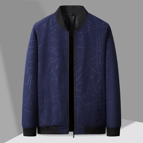 Herren modische Übergangsjacke mit gestepptem Design und elastischen Bündchen Echoarchiv