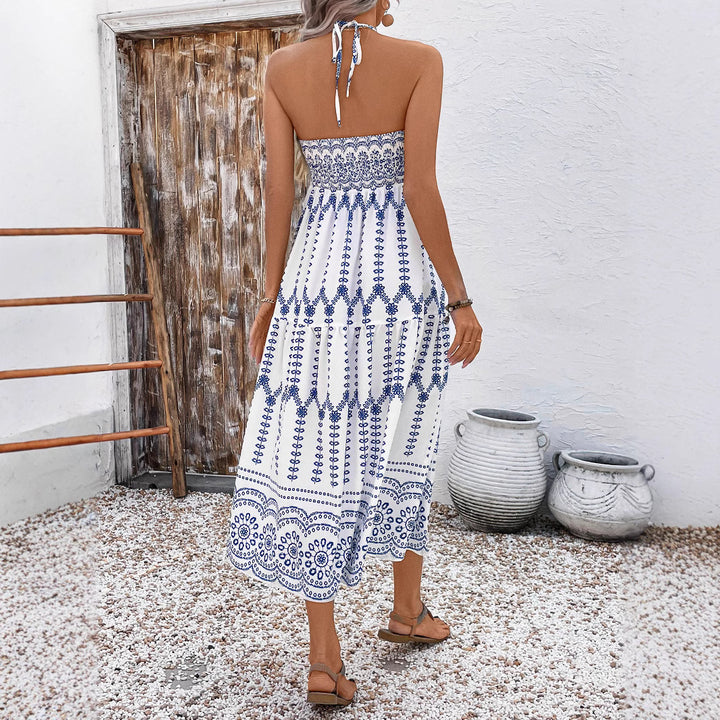 Damen Boho Maxikleid mit Trägern Echo Archiv