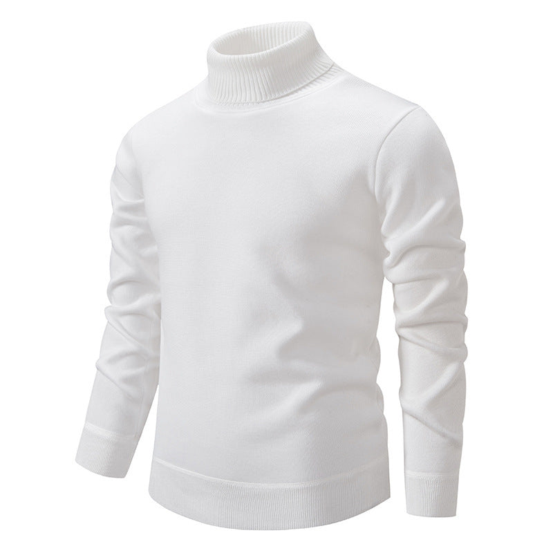 Herren schicker Rollkragenpullover aus hochwertiger Baumwolle Echoarchiv