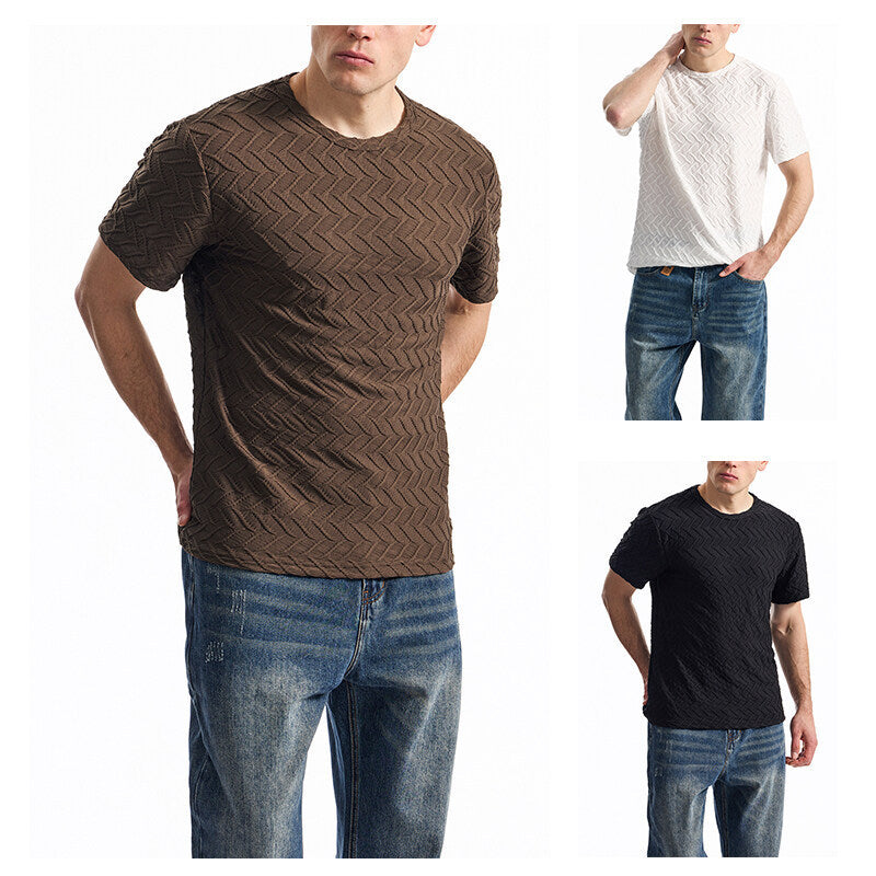 Herren modernes T-Shirt mit strukturiertem Design Echoarchiv