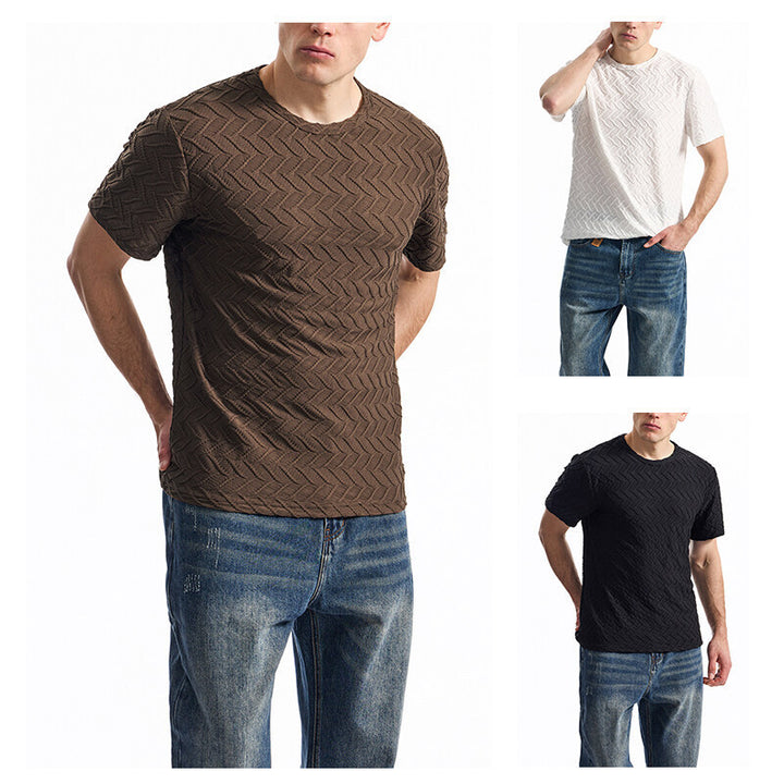 Herren modernes T-Shirt mit strukturiertem Design Echoarchiv