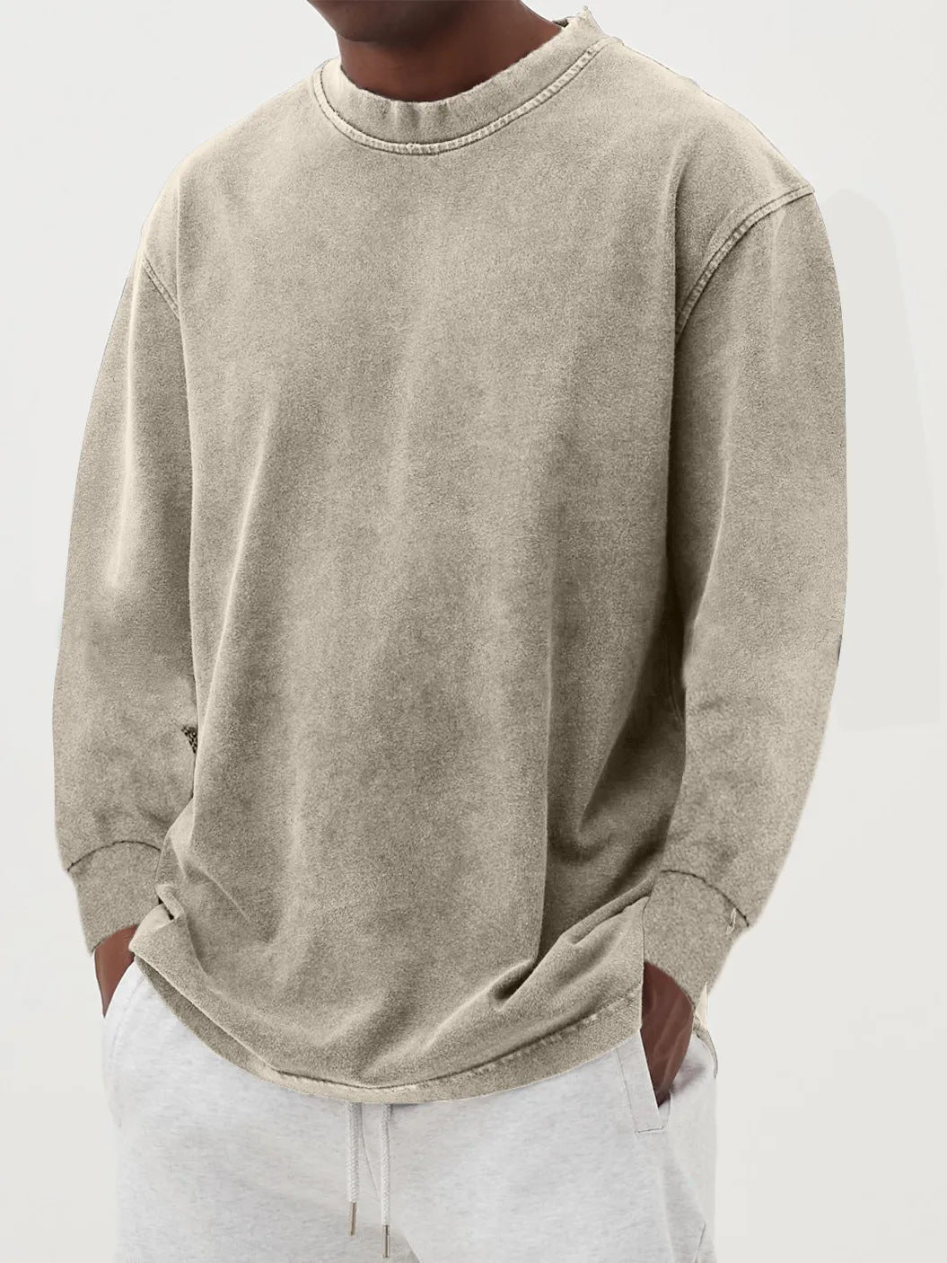 Herren lässiger Oversized Pullover aus angenehmem Baumwollmix Echoarchiv
