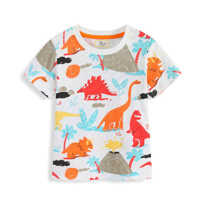 Jungen T-Shirt mit lebhaftem Dinosaurier-Motiv Echo Archiv