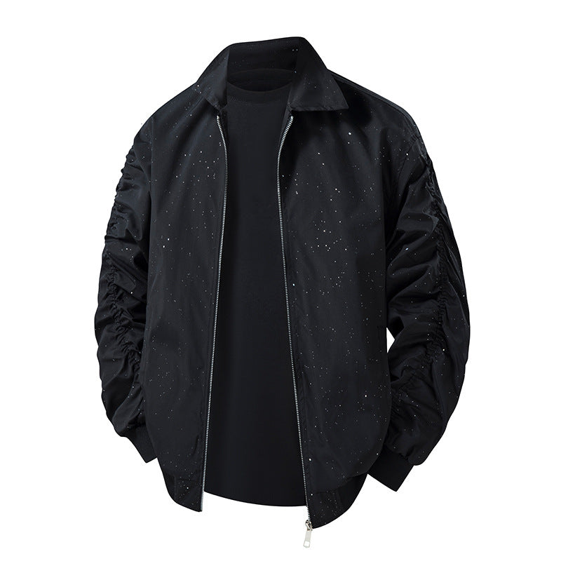 Herren Modische Übergangsjacke mit innovativem Stehkragen und nahtlosen Seitentaschen Echo Archiv