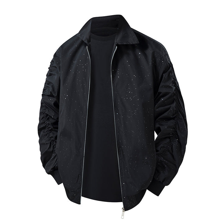 Herren Modische Übergangsjacke mit innovativem Stehkragen und nahtlosen Seitentaschen Echo Archiv