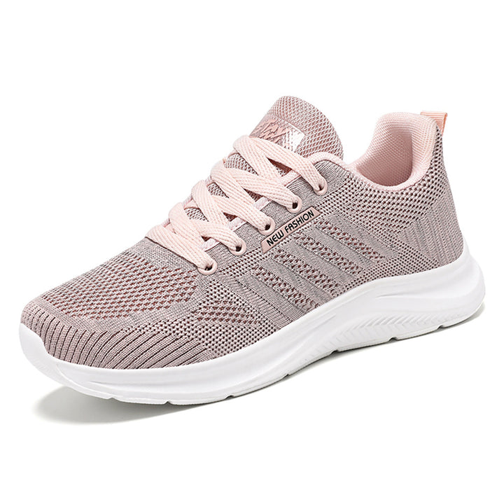 Damen nan gestrickter Schnür-Sneaker mit 3D-Strickobermaterial, verstärkter Zehenkappe und reaktiver EVA-Dämpfung Echo Archiv