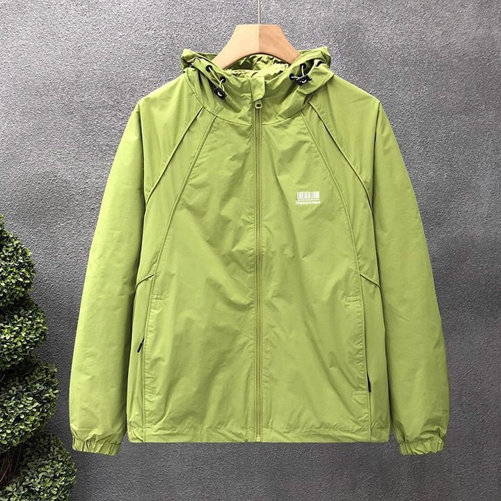 Herren Leichte Windjacke mit verstellbarer Kapuze Echoarchiv