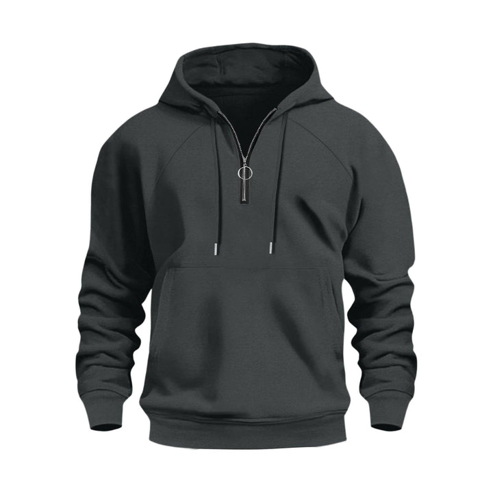 Herren funktionale Kapuzenpullover mit halbem Reißverschluss Echoarchiv