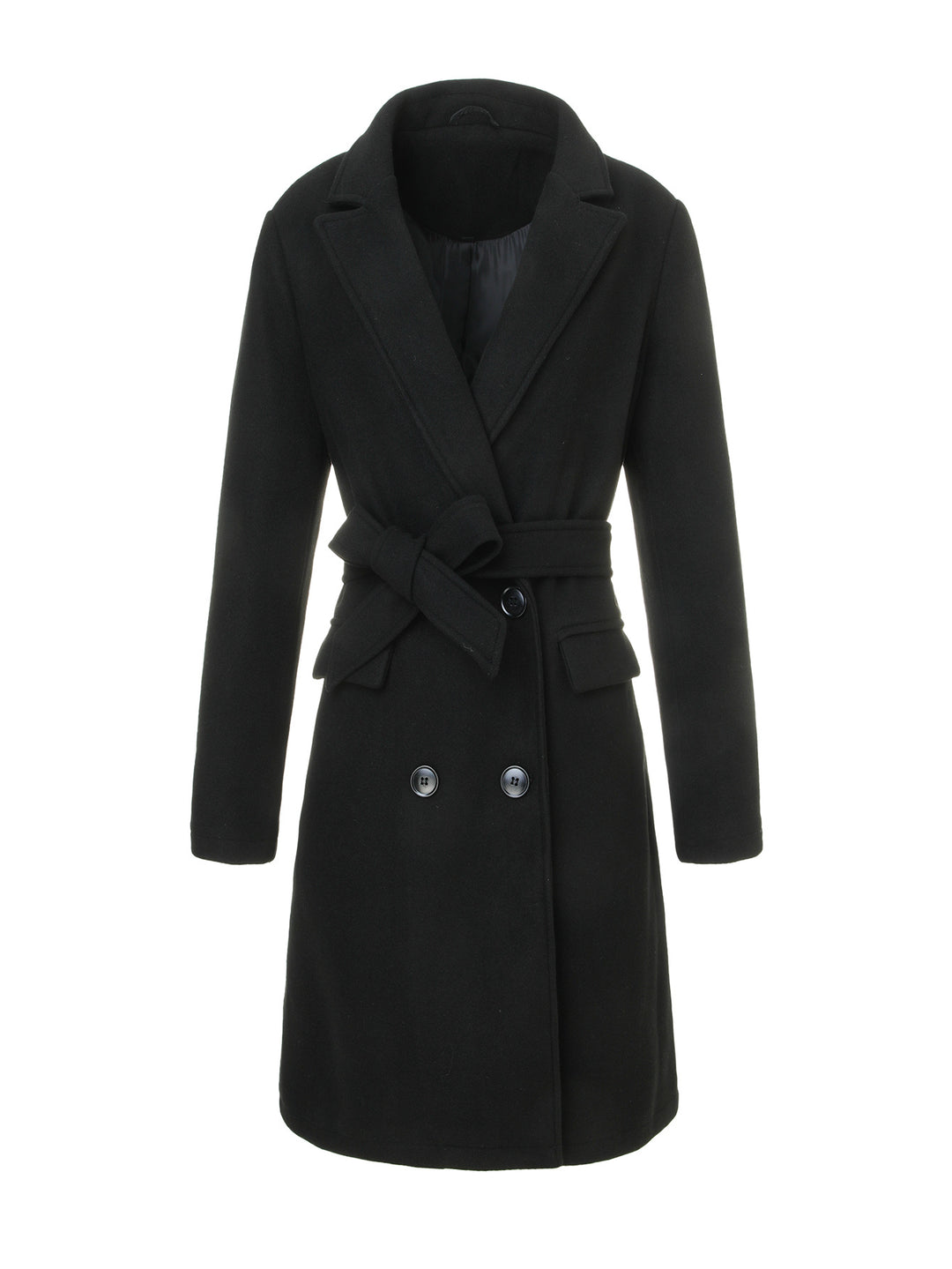 Damen Eleganter und zeitloser Wickelmantel Echo Archiv