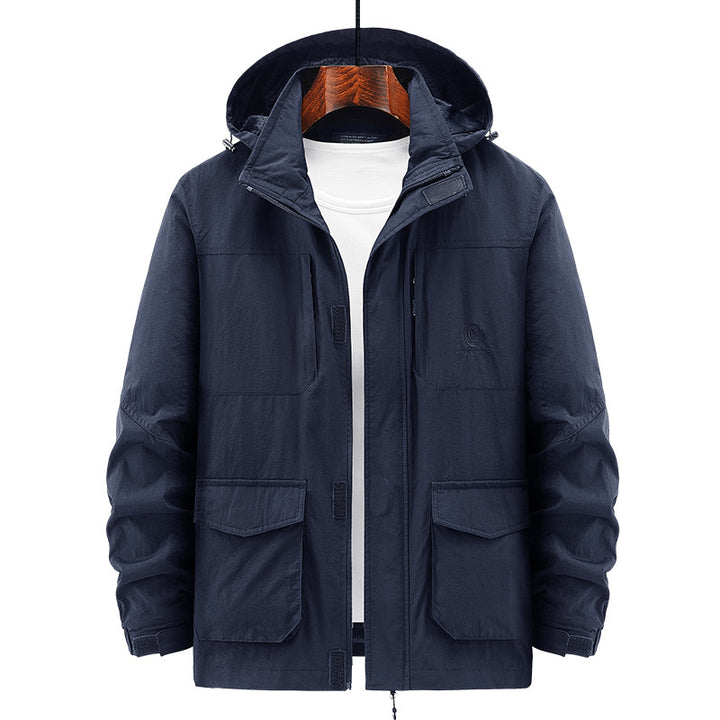 Herren Leichte Utility-Jacke mit Kapuze Echo Archiv