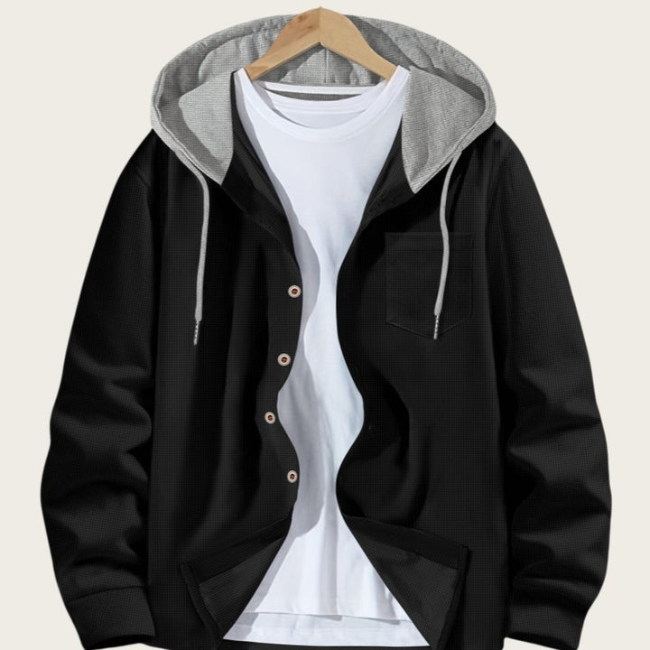 Herren lässige Kapuzenjacke mit kombiniertem Shirt Echoarchiv