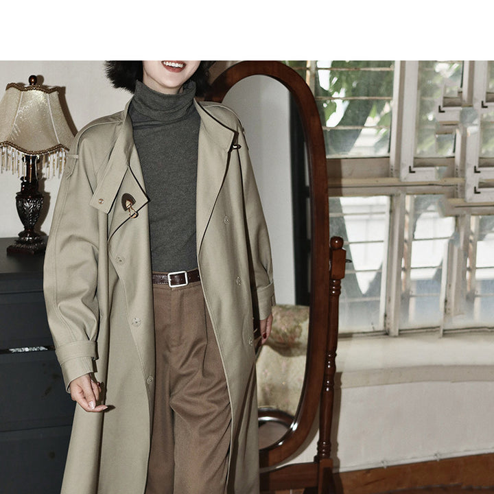 Damen Modische Utility-Jacke mit hohem Kragen Echoarchiv