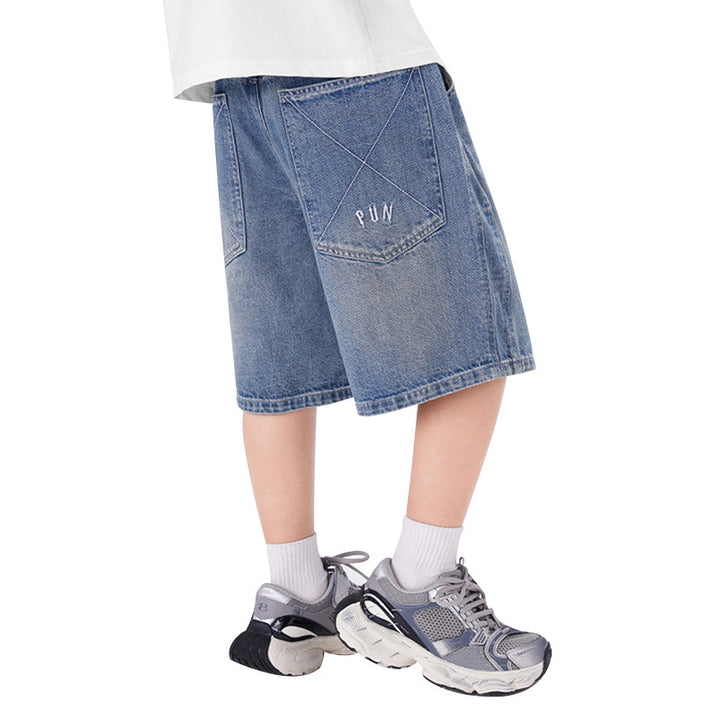 Jungen lässige Denim-Shorts mit aufwendigen Details Echo Archiv