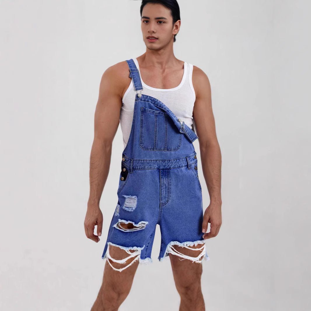 Herren Lässige Jeans-Latzhose Echo Archiv