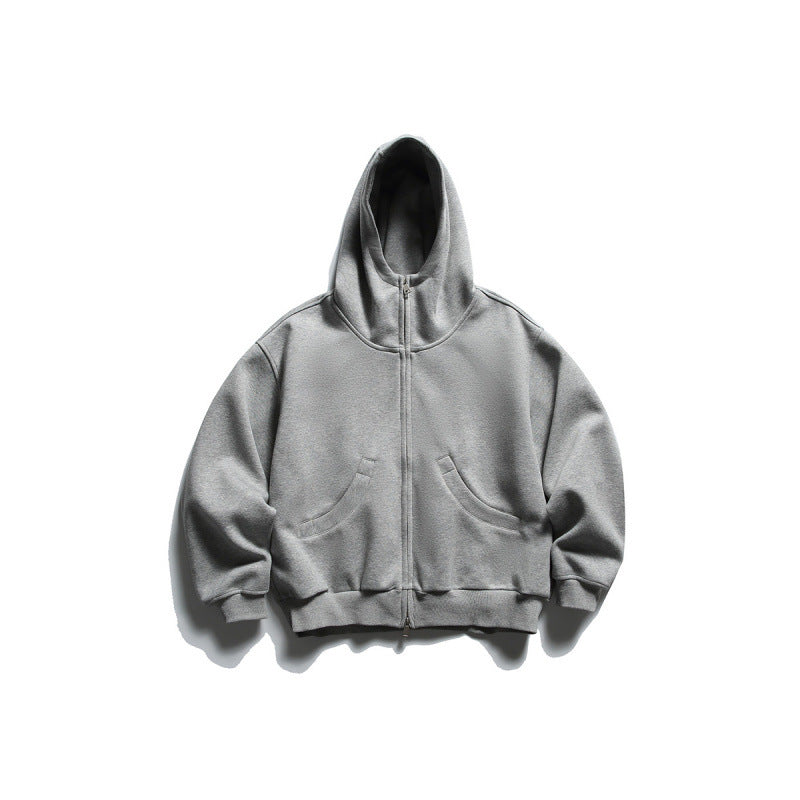 Unisex Oversize Zip-Hoodie mit hohem Kragen und Kängurutaschen Echo Archiv