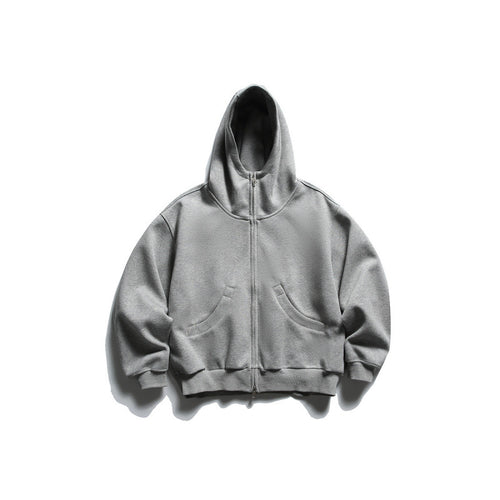 Unisex Oversize Zip-Hoodie mit hohem Kragen und Kängurutaschen Echo Archiv
