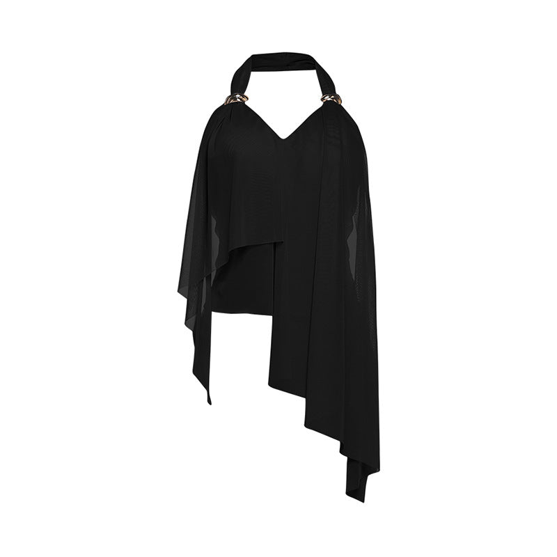 Damen Elegantes Oberteil mit fließenden Rüschen Echo Archiv