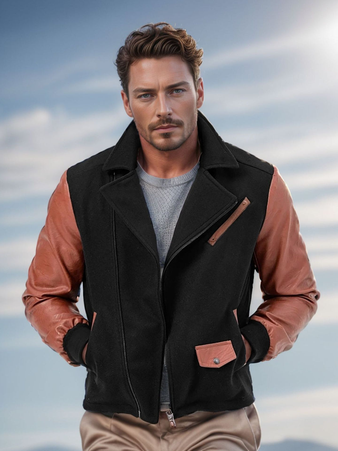 Herren stylische Winterjacke Echoarchiv