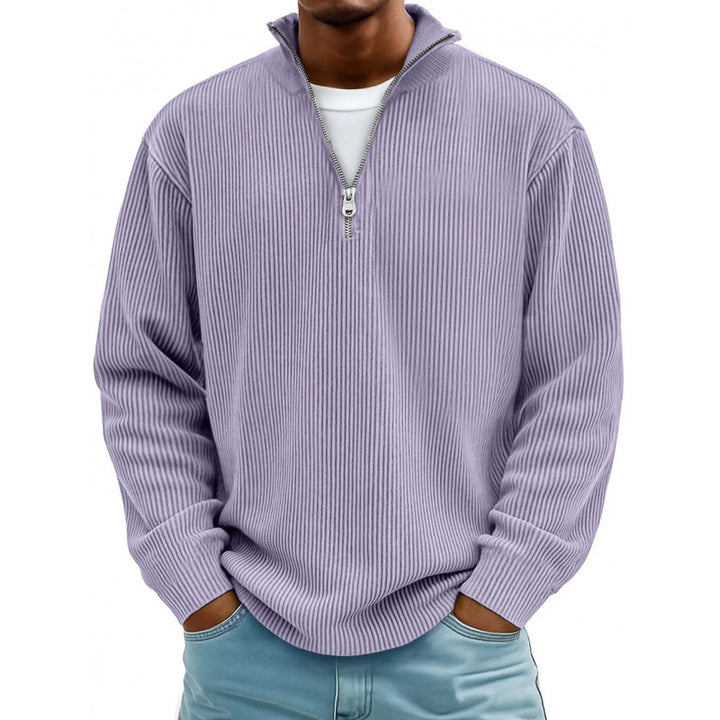 Herren Modischer Sweatpullover mit Reißverschluss Echoarchiv