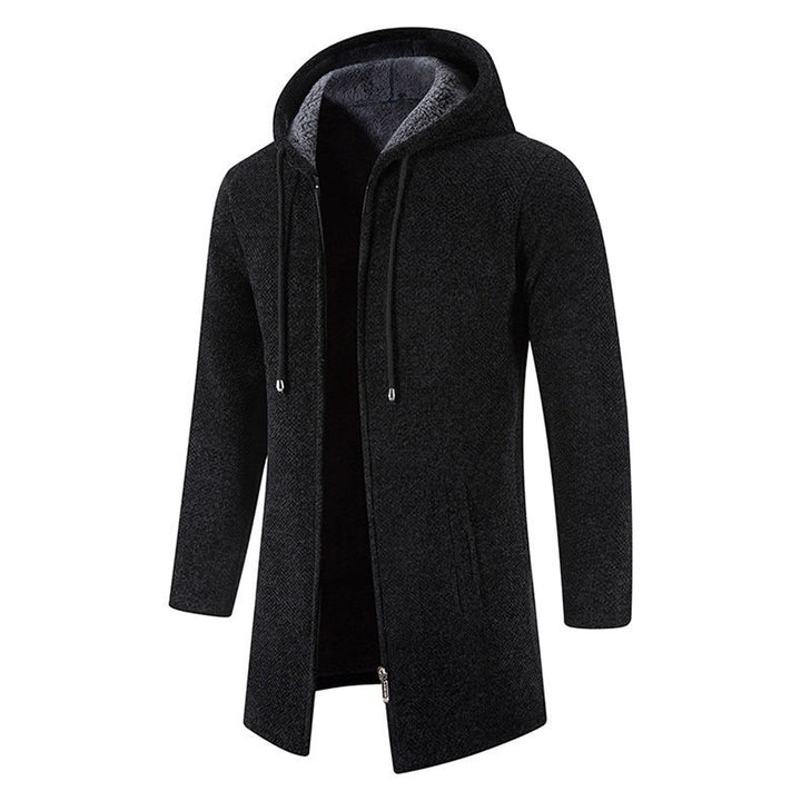 Herren modische Premium-Fleecejacke mit Kapuze und seitlichen Taschen Echoarchiv