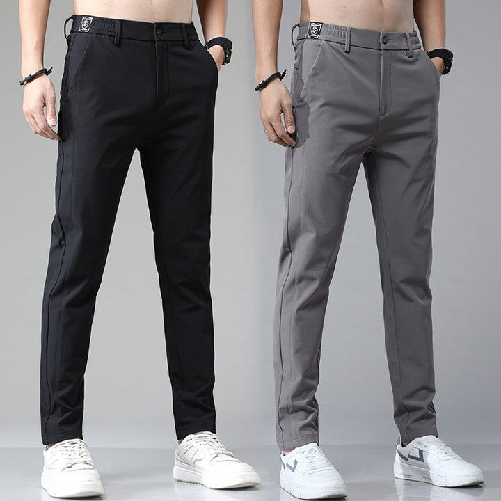 Herren Pflegeleichte Chinohose mit elastischem Bund und modernen Taschen Echoarchiv