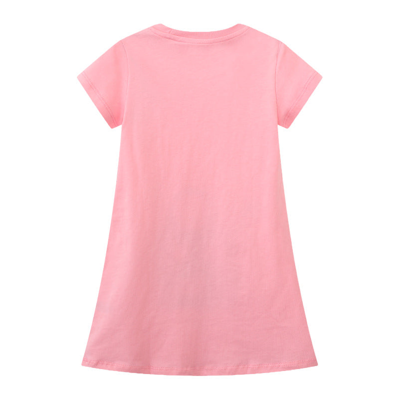 Mädchen T-Shirt Kleid mit kreativem Taschenmotiv Echo Archiv