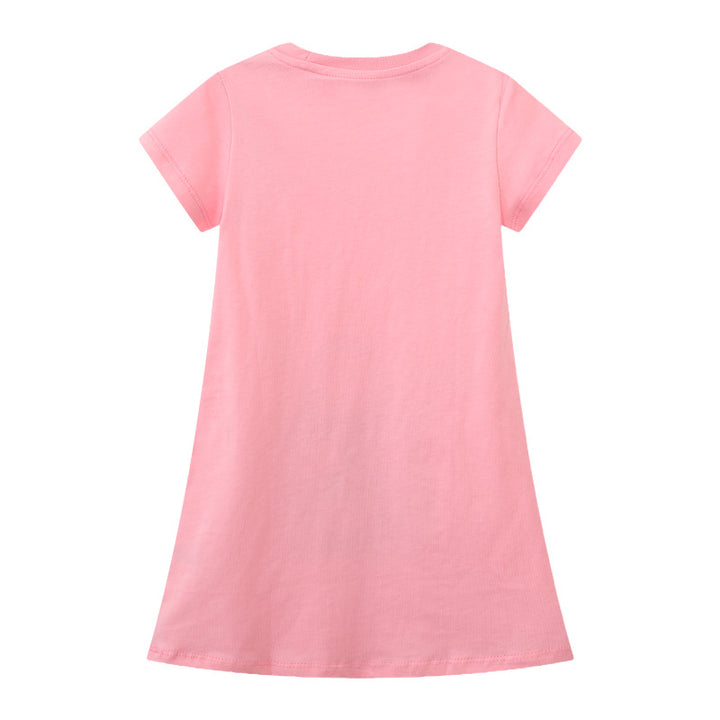 Mädchen T-Shirt Kleid mit kreativem Taschenmotiv Echo Archiv