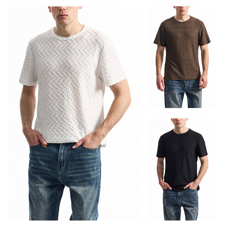 Herren modernes T-Shirt mit strukturiertem Design Echoarchiv