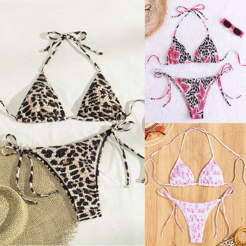 Damen Triangel-Bikini mit verspieltem Rüschendesign Echo Archiv