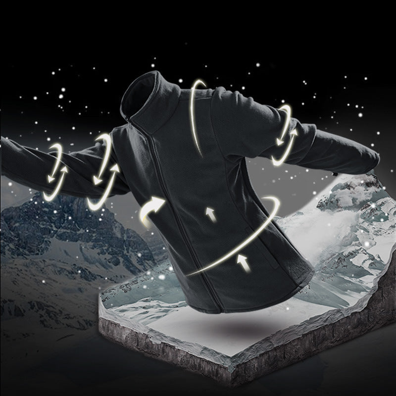 Herren atmungsaktive und wasserfeste Softshell-Outdoorjacke mit verschweißten Nähten und Multifunktions-Taschen Echoarchiv