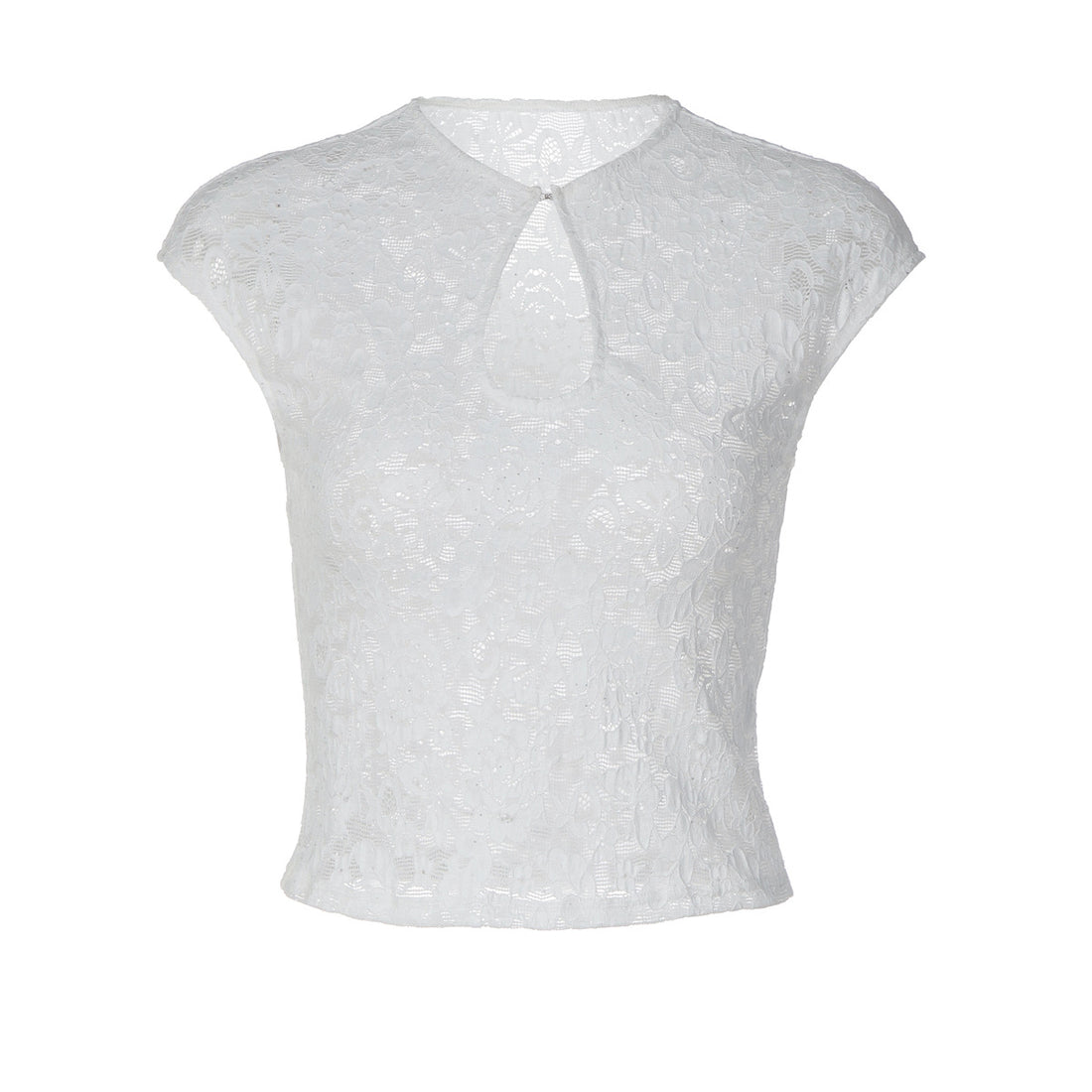 Damen Spitzentop mit modischem Schlitz – Avérine