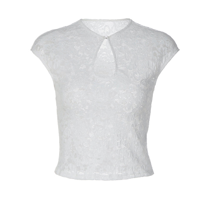 Damen Spitzentop mit modischem Schlitz Echo Archiv