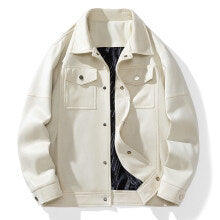 Herren Overshirt aus Kunstleder mit Hemdkragen und Pattentaschen Echo Archiv