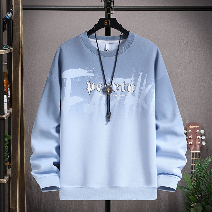 Herren lässiger Sweatshirt mit modernem Grafikdruck Echoarchiv