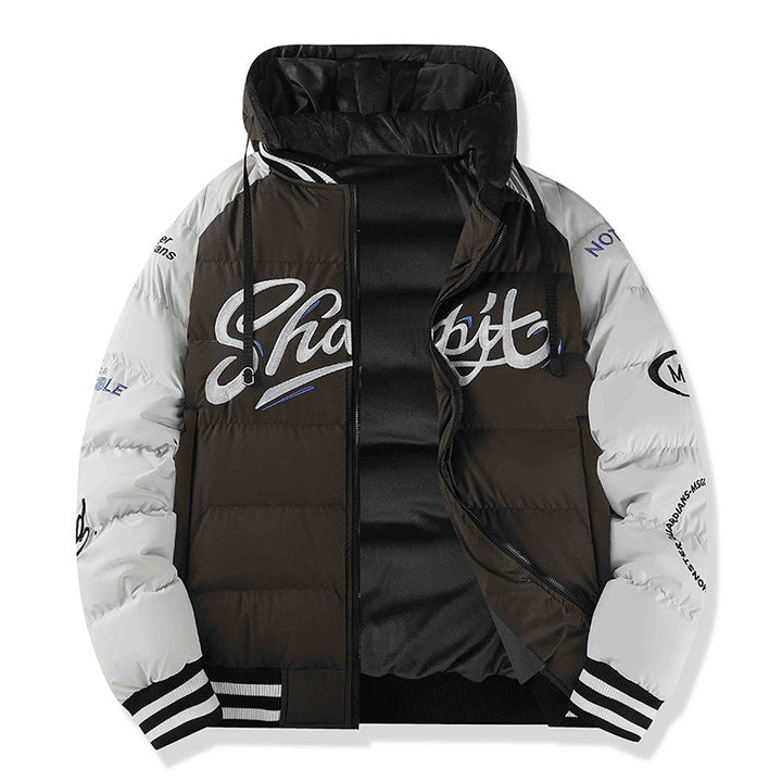 Herren Sportliche Steppjacke mit hohem Kragen und Reflektierenden Details Echo Archiv
