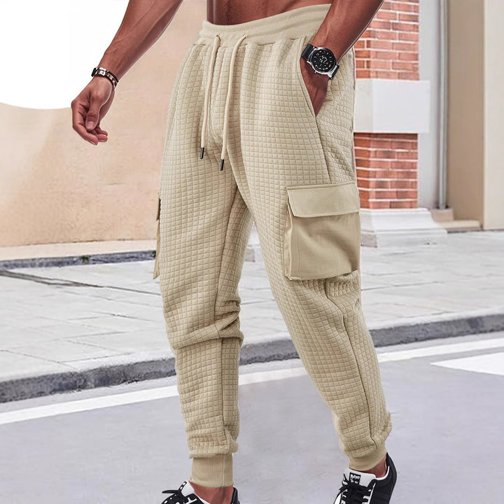 Herren Cargo-Jogginghose aus hochwertigem Material mit strukturiertem Design und praktischen Taschen Echoarchiv