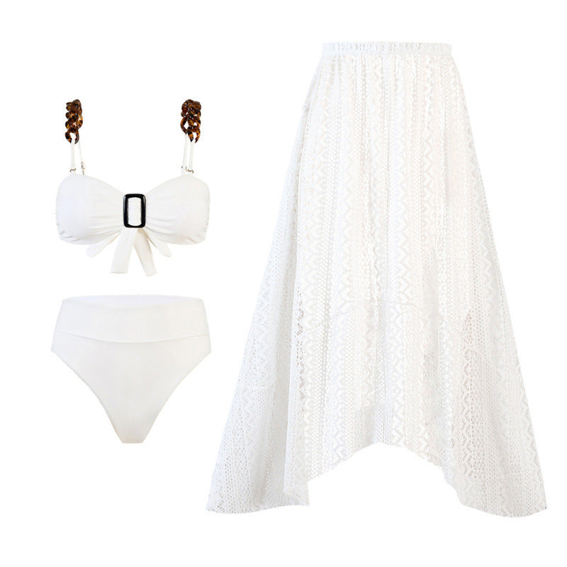 Damen Bikini-Set mit elegantem Wickelrock und raffinierten Trägerdetails Echo Archiv
