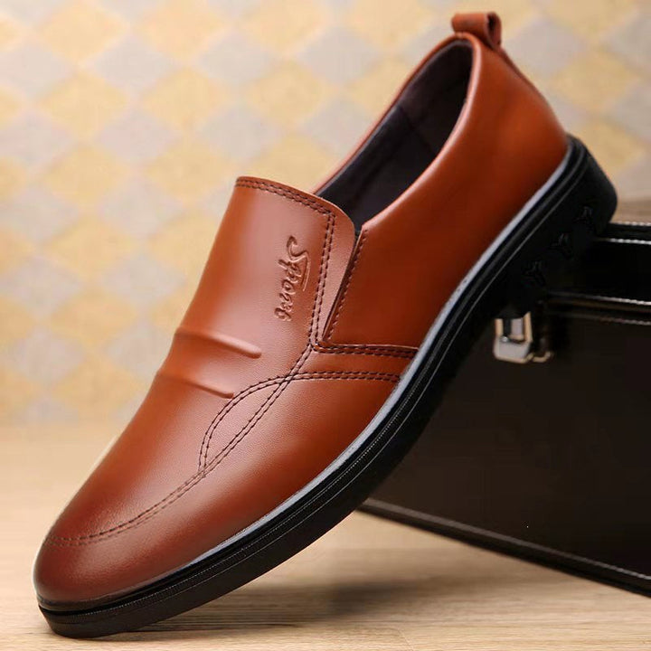Herren Elegante und Bequeme Slip-On Lederschuhe Echoarchiv 1788175386