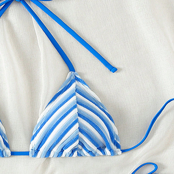 Damen Triangel-Bikini mit stilvollen Streifen Echo Archiv