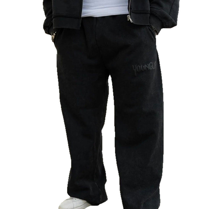 Herren bequeme Freizeithose mit seitlichen Eingrifftaschen und elastischem Bund Echoarchiv