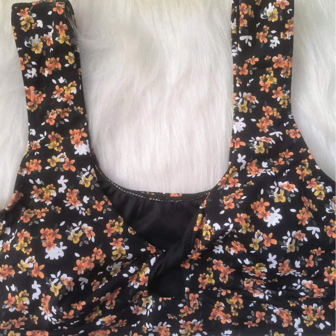 Damen Hochgeschnittenes Bikini-Set mit Blumenmuster – Maréssa