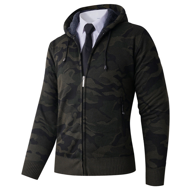Herren modische Kapuzenjacke mit stylischem Camouflage-Design Echoarchiv