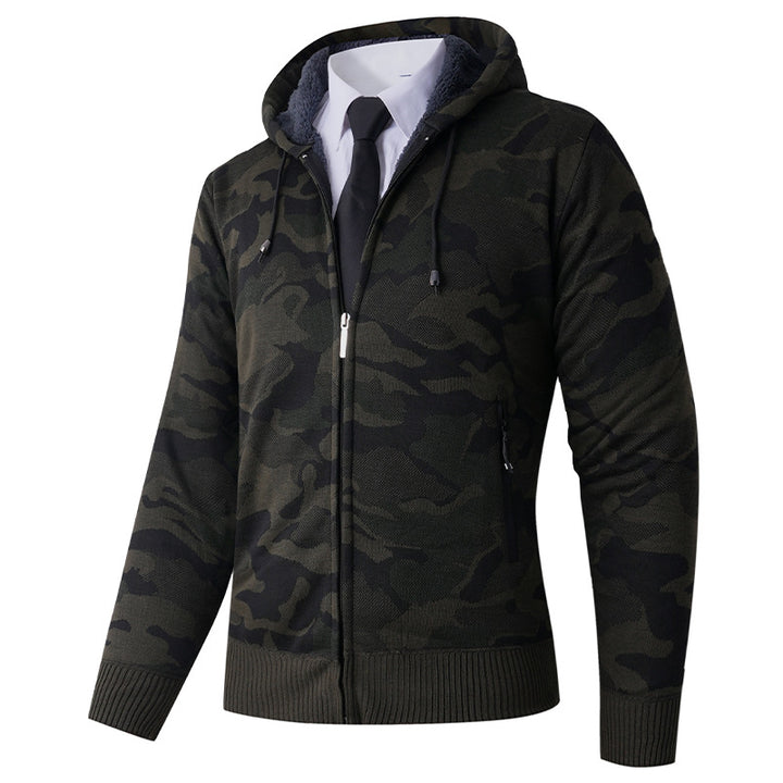 Herren modische Kapuzenjacke mit stylischem Camouflage-Design Echoarchiv