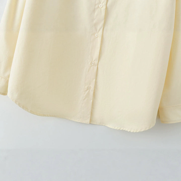Damen Oversize-Hemdbluse mit Kentkragen und verdeckter Knopfleiste Echo Archiv