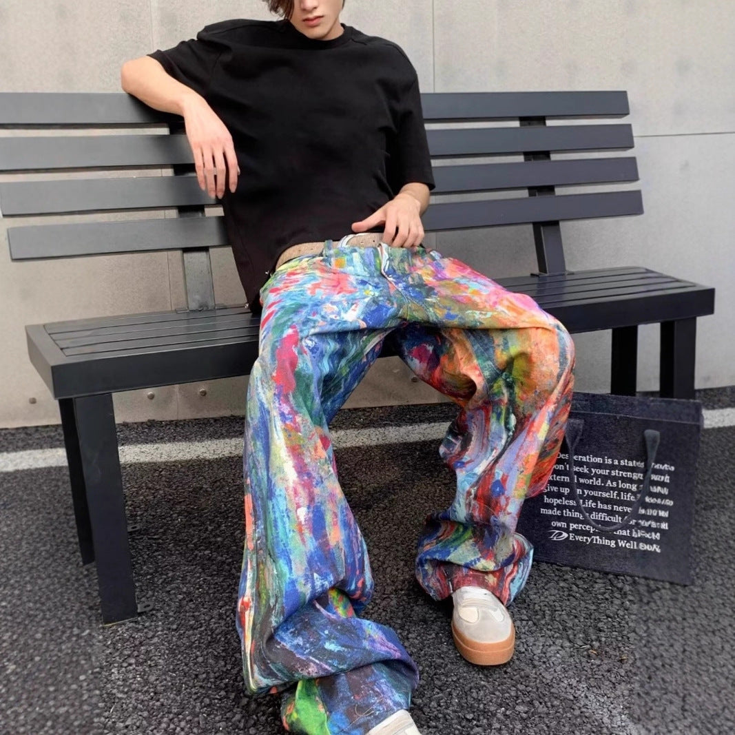 Damen Artistic Baggy-Jeans Echoarchiv