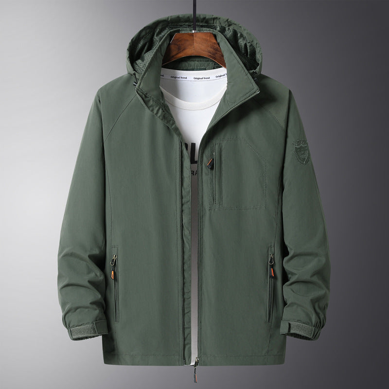 Herren Urbaner Allwetter-Reiseanorak mit Mesh-Futter und verdecktem Reißverschluss Echo Archiv