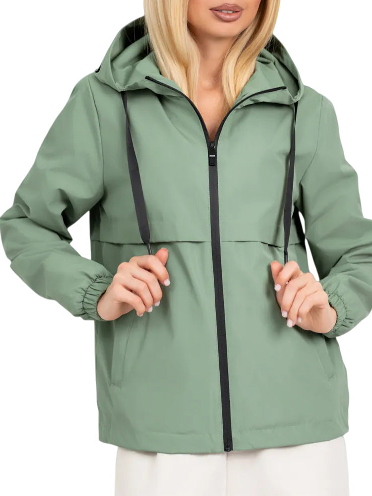 Damen Modische Übergangsjacke mit kapuze – Célinea