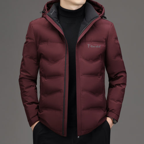 Herren Steppjacke mit Kapuze und schlanker Thermofütterung – Marzano